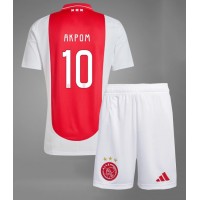 Otroški Nogometni dresi Ajax Chuba Akpom #10 Domači 2024-25 Kratek Rokav (+ Kratke hlače)